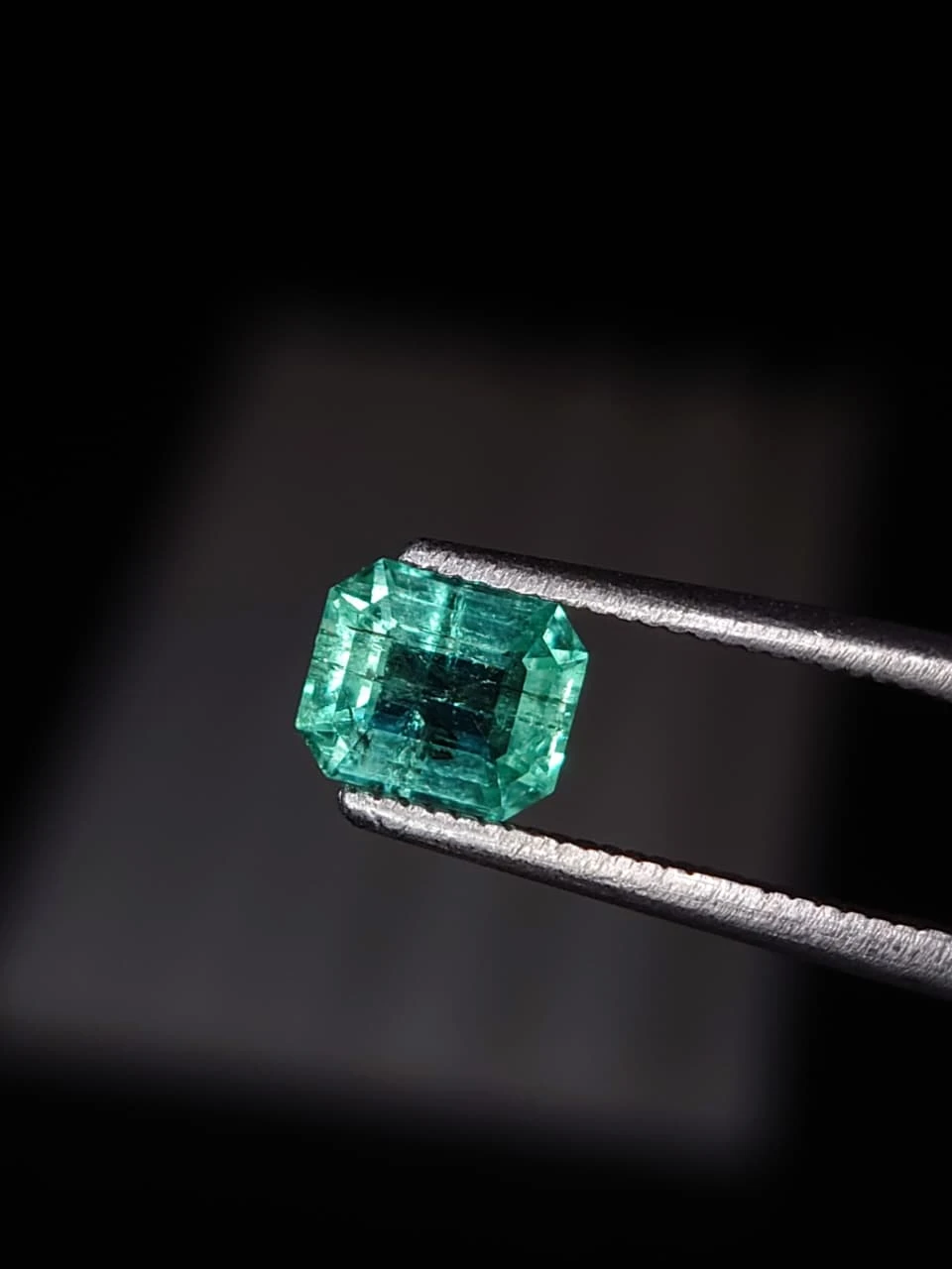 0.8ct Octagon Faceted Panjsher Emerald from Afghanistan — view 1